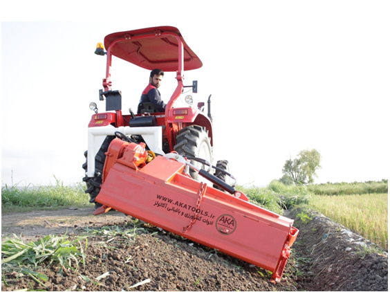 روتیواتور متصل به تراکتور2