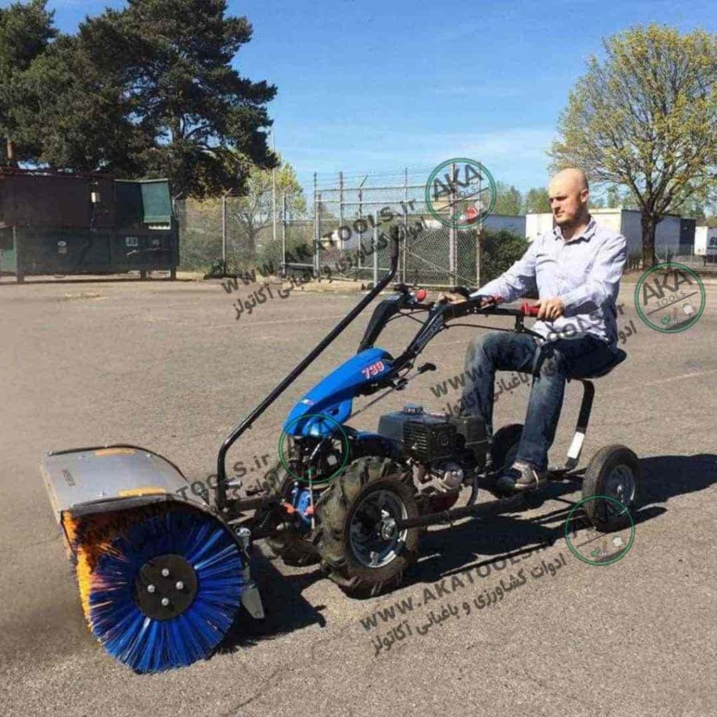 عکس عقب بند تراکتور دوچرخ با دروگر