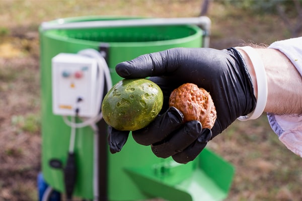 دستگاه گردو پوست کن دستی