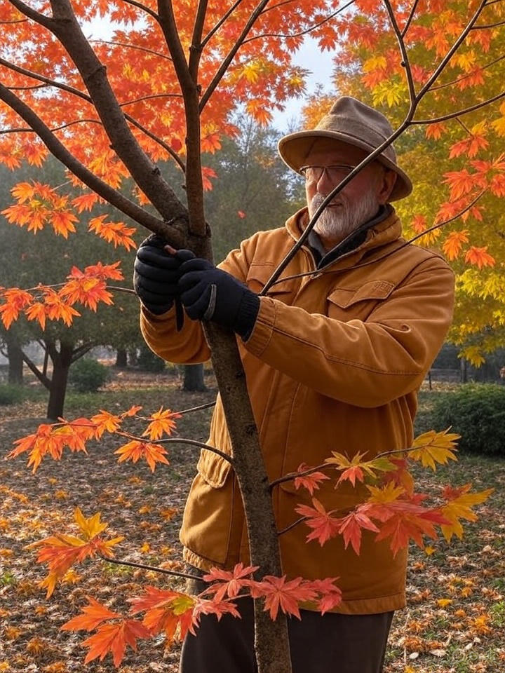 هرس شاخه های خشک در باغداری پاییزه