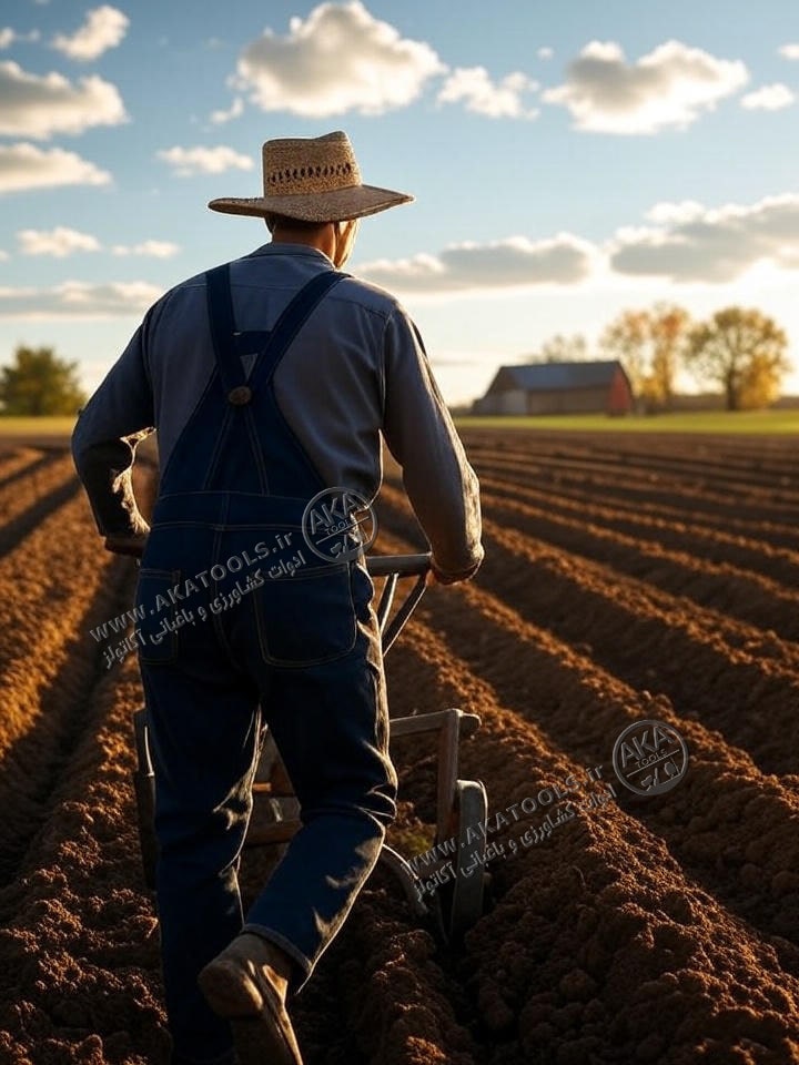 شخم_زنی زمین کشاورزی قبل از کاشت پاییزه گندم-min